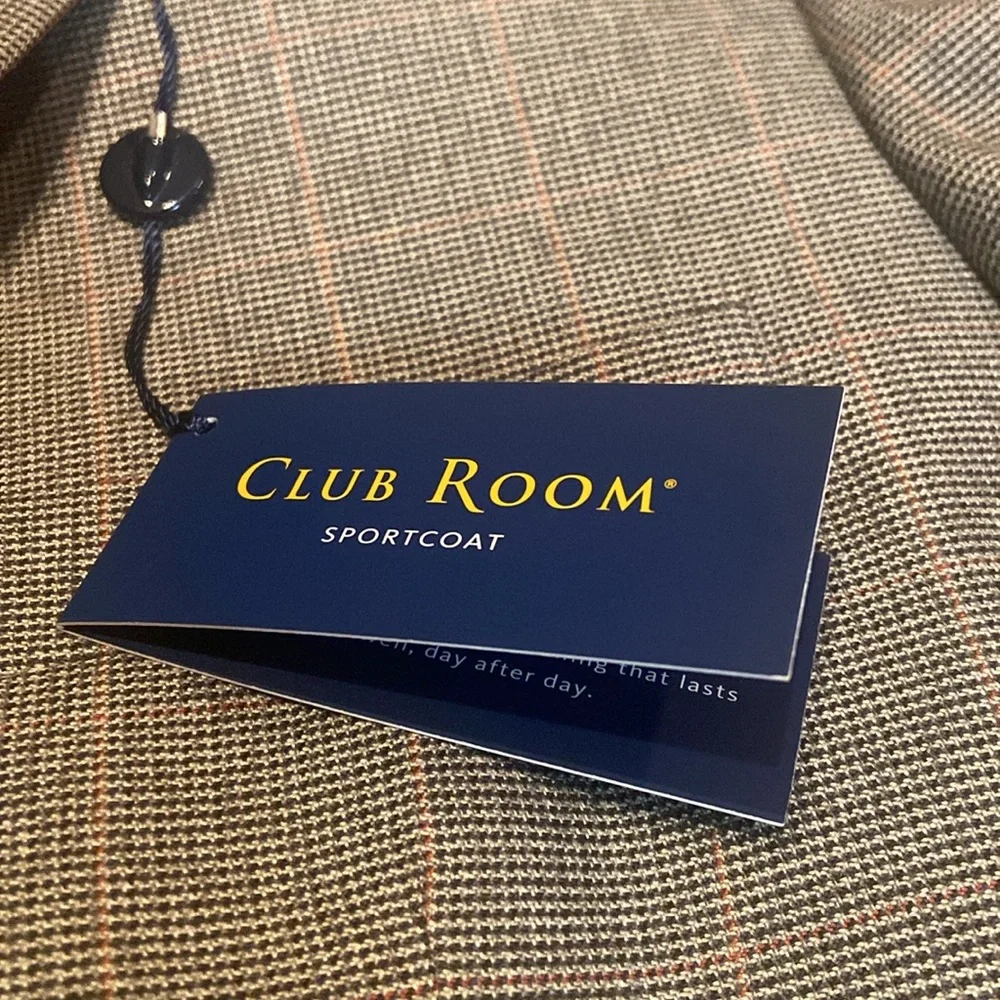 CLUB ROOM NWT Size 44R Blazer Sport Coat Exclusively For Macy’s